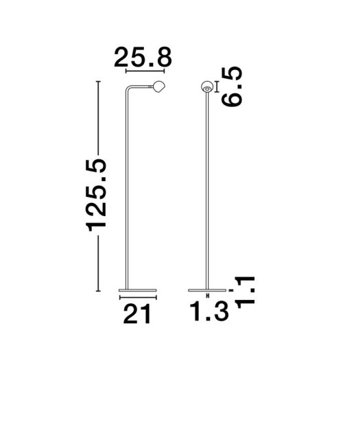 Stāvlampa Sfera LED