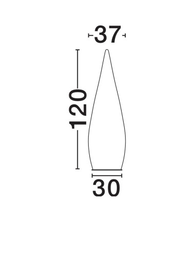 Nova Luce - Qabi Ø37 9070624 floor lamp | TavaGaisma.lv/en