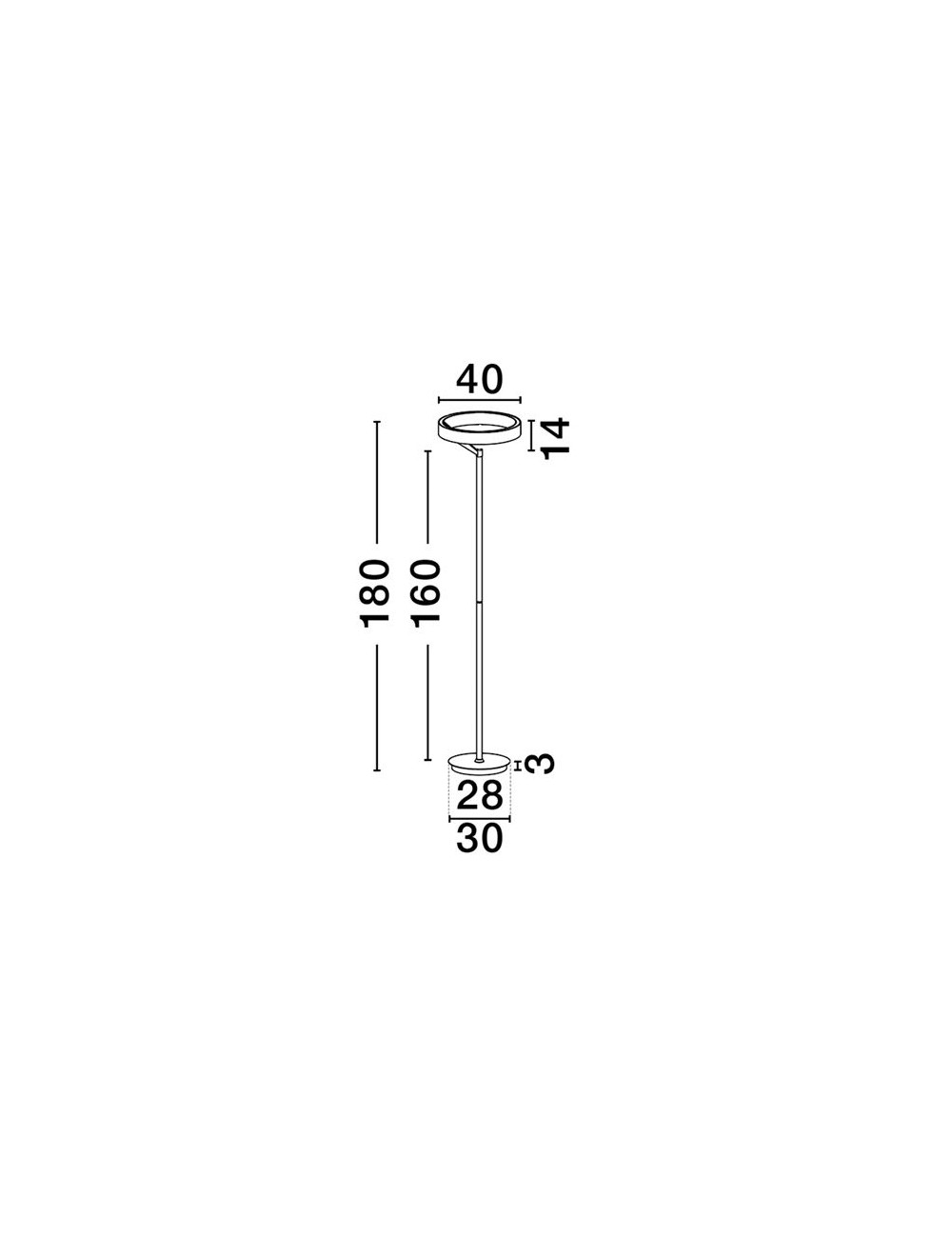 Stehleuchte Adaliz Ø40 LED