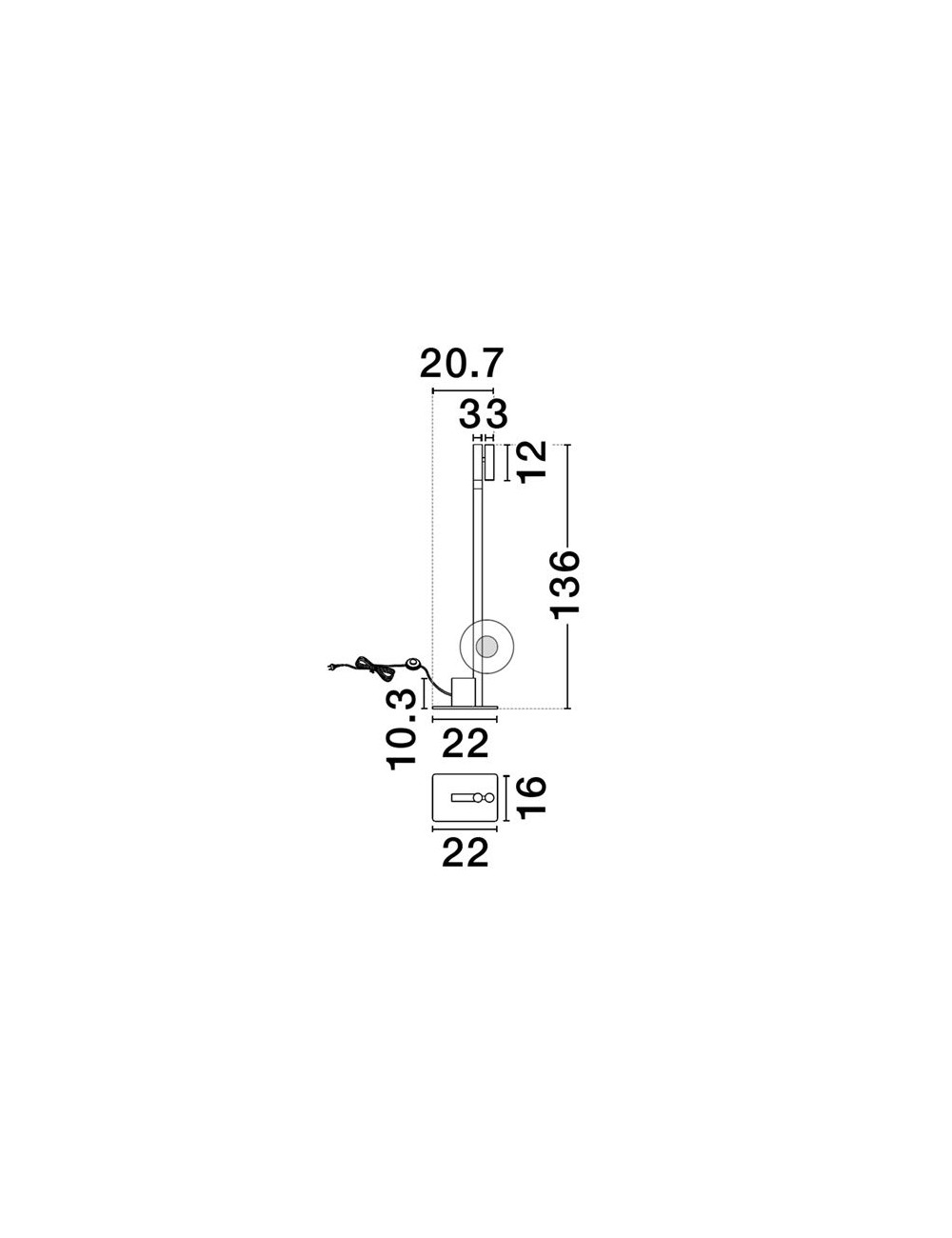 Stehleuchte Arco LED