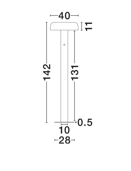 Stāvlampa Noelia Ø40 LED