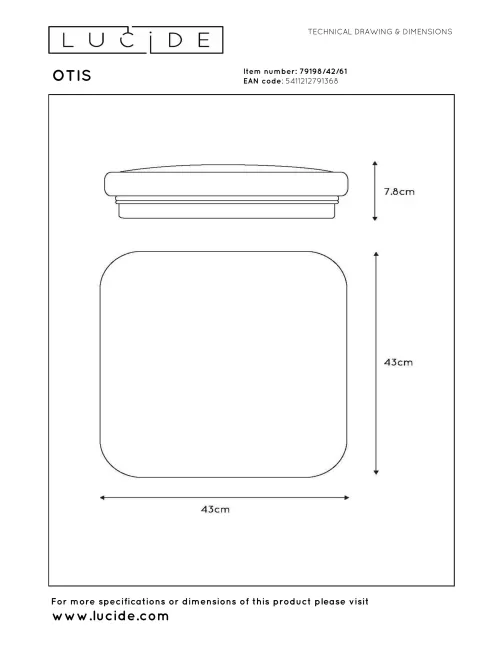 Ceiling lamp Otis LED