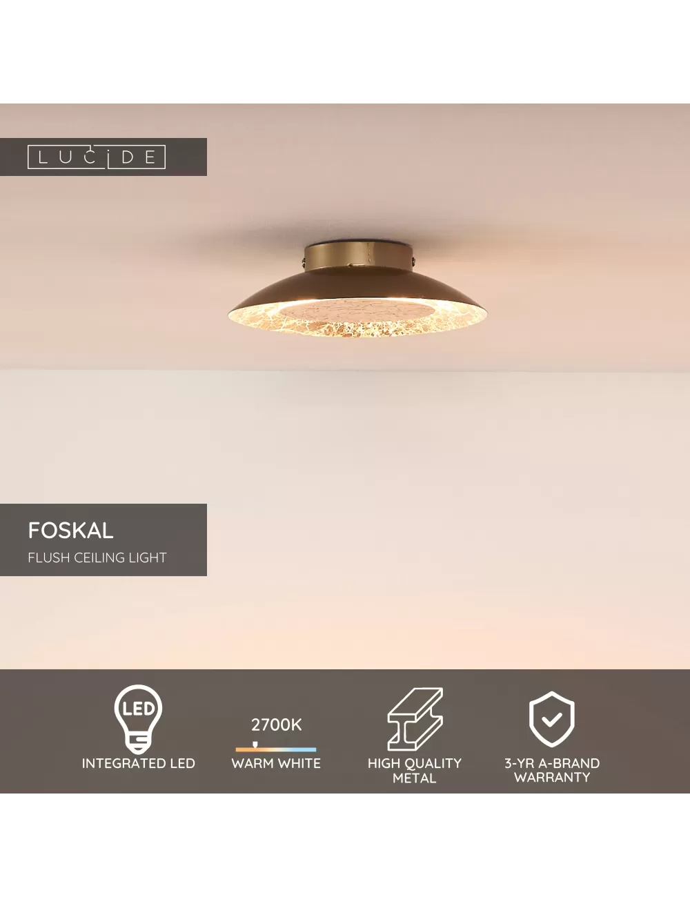 Потолочная лампа Foskal Ø21,5 LED
