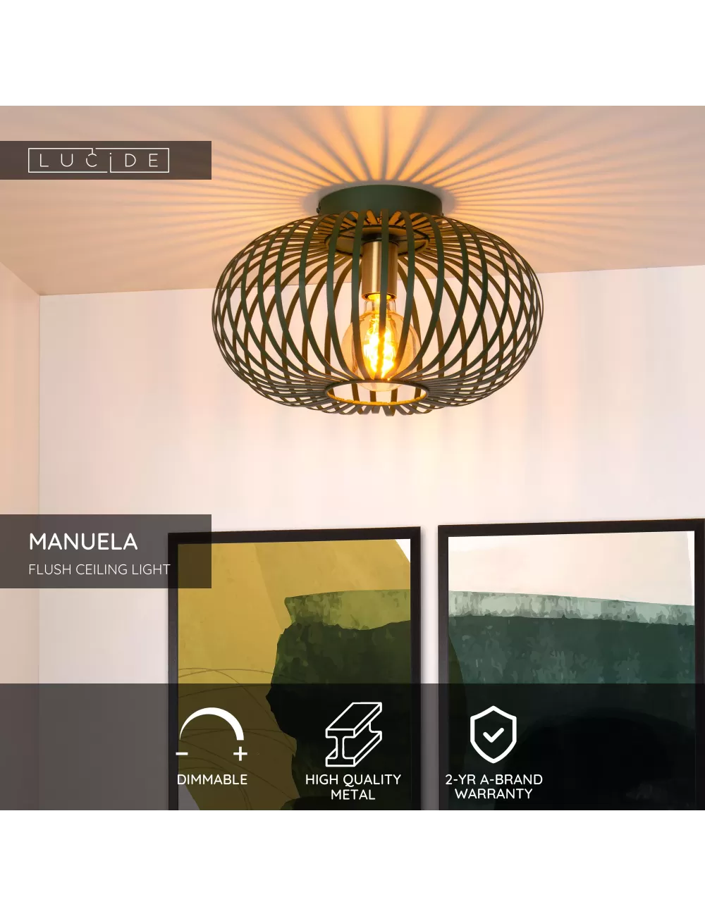Deckenleuchte Manuela Ø39,5