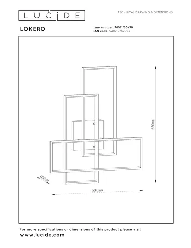 Lucide - Lokero LED 78101/60/30 ceiling lamp | TavaGaisma.lv/en