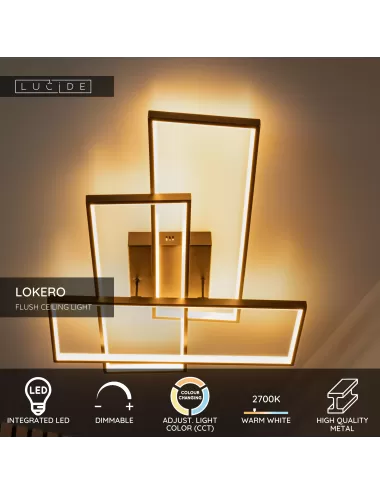 Lucide - Lokero LED 78101/60/30 laelamp | TavaGaisma.lv/et