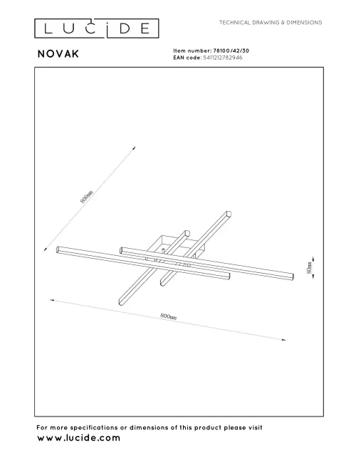 Ceiling lamp Novak LED