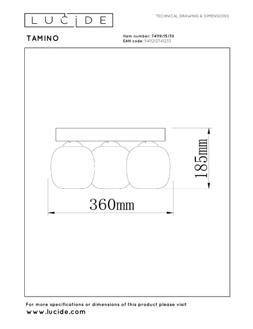 Deckenleuchte Tamino Ø36 LED