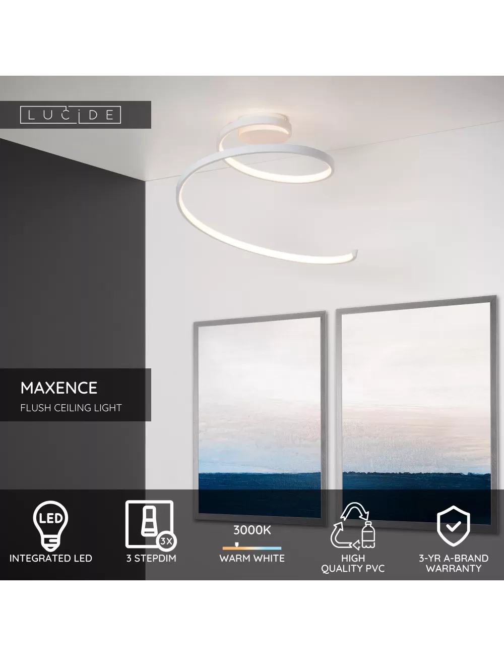 Ceiling lamp Maxence Ø46 LED