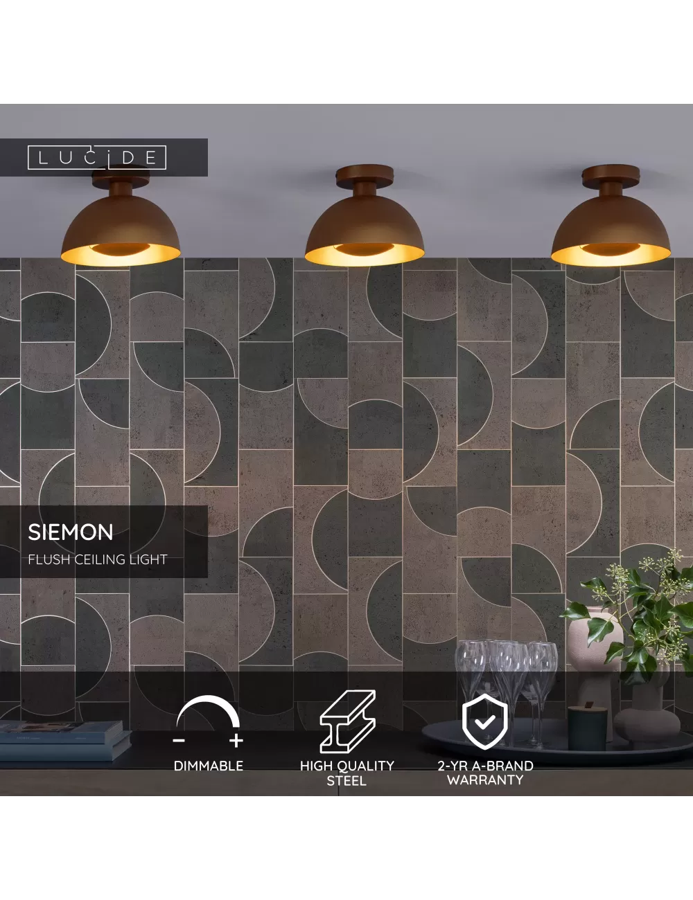 Deckenleuchte Siemon Ø25