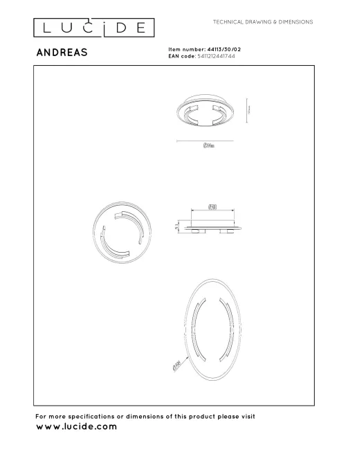 Laelamp Andreas Ø39,6 LED