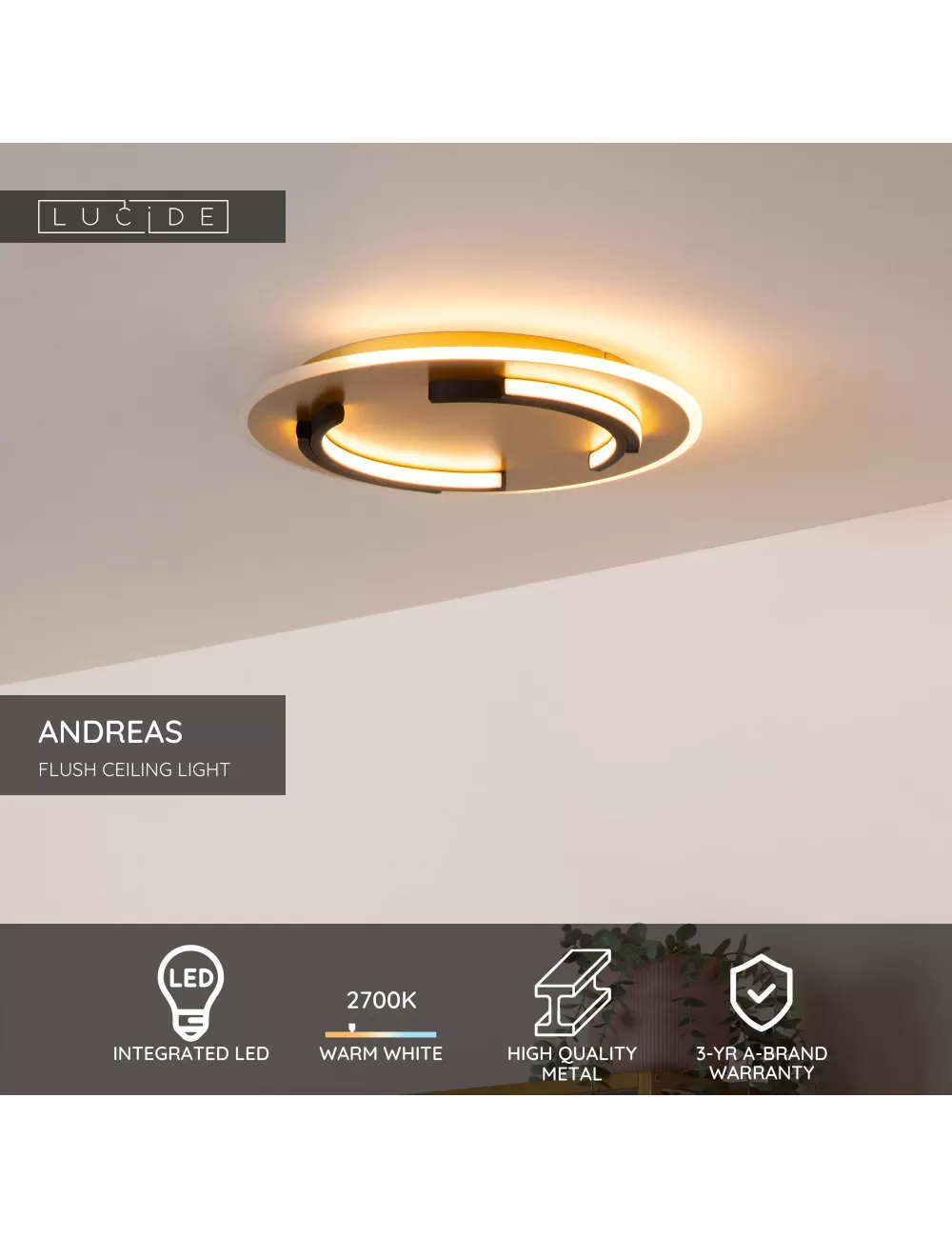 Ceiling lamp Andreas Ø39,6 LED
