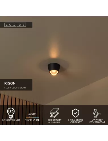 Lucide - Rigon Ø9 LED 04116/06/30 ceiling lamp | TavaGaisma.lv/en