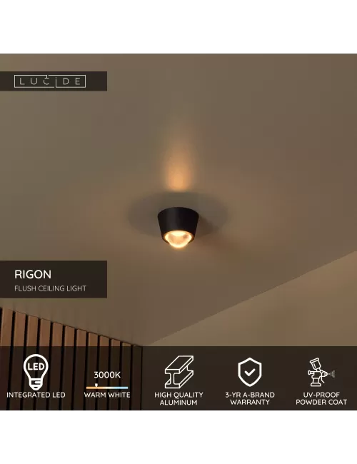 Deckenleuchte Rigon Ø9 LED