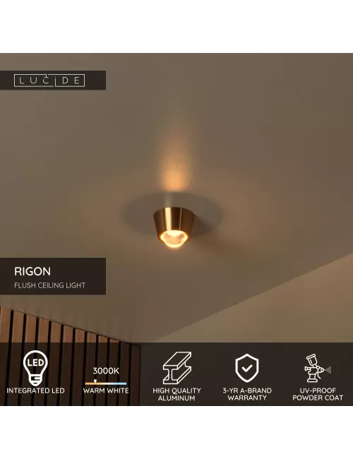 Deckenleuchte Rigon Ø9 LED