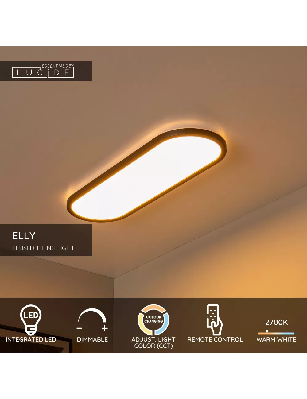 Lubinis šviestuvas Elly LED