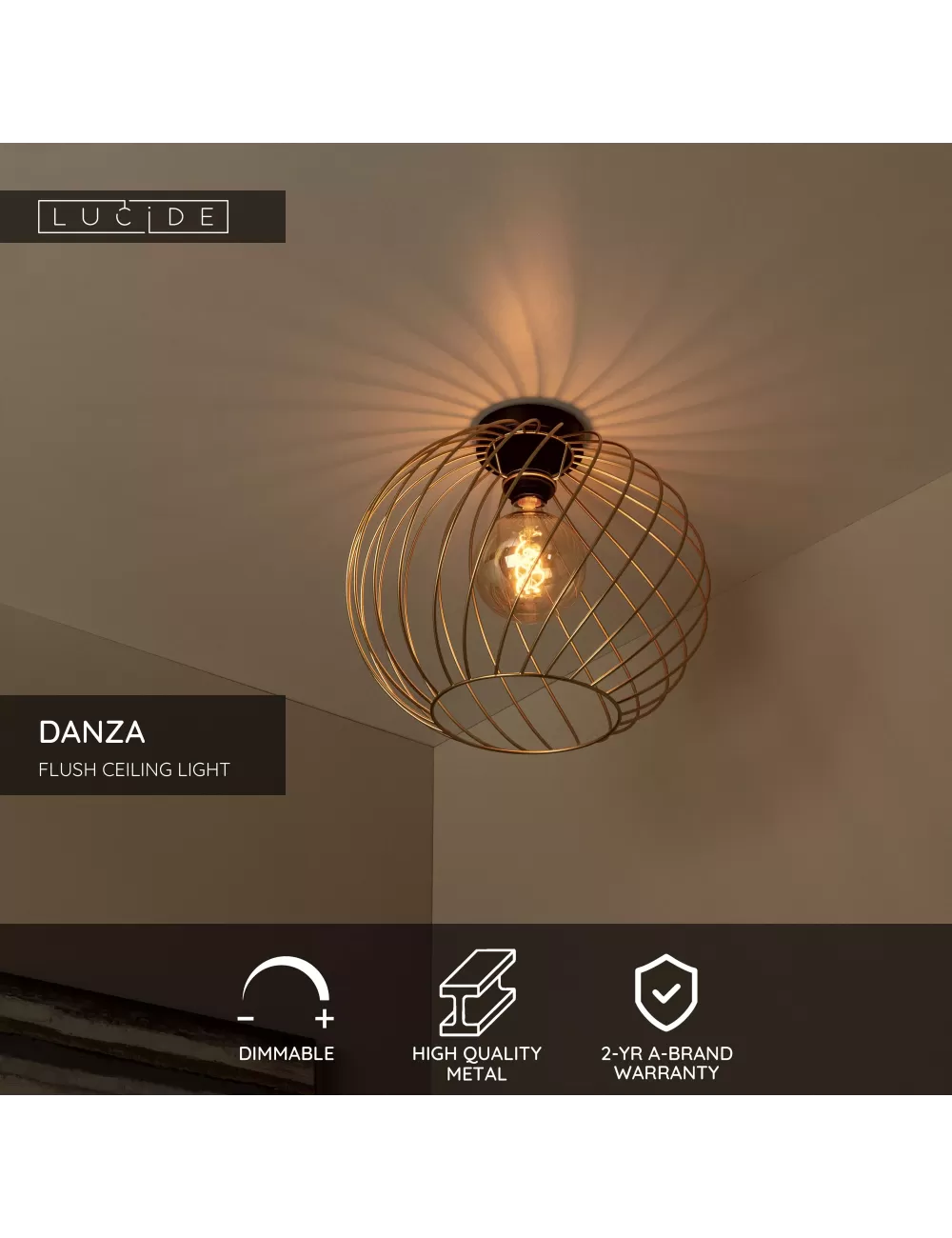 Потолочная лампа Danza Ø40