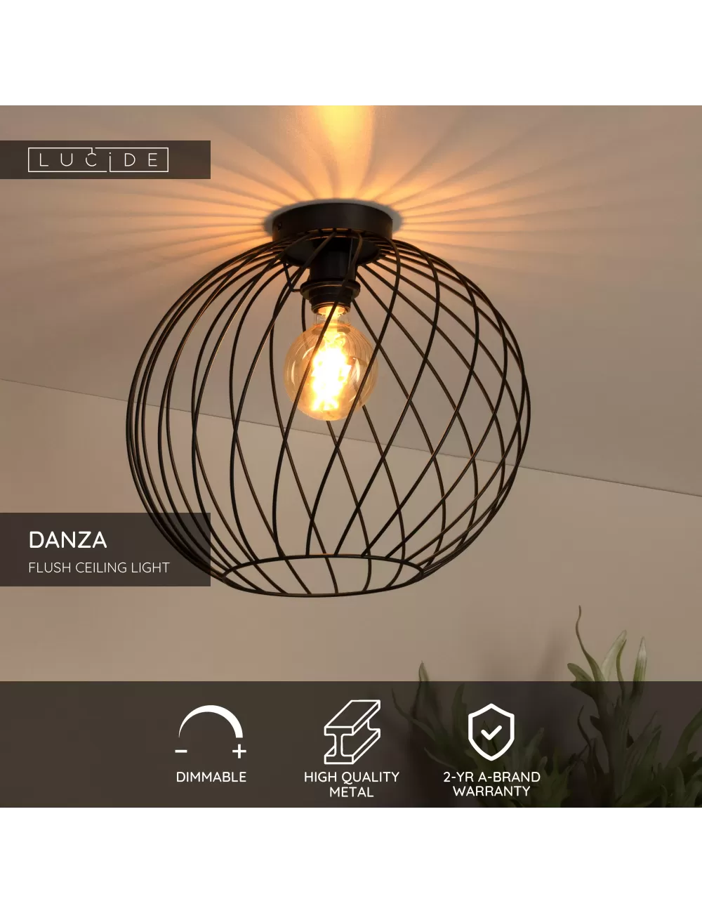 Потолочная лампа Danza Ø40