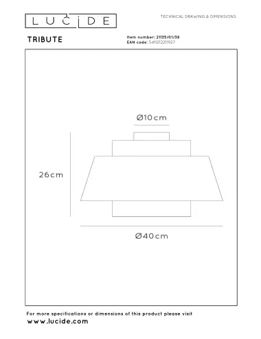 Ceiling lamp Tribute Ø40