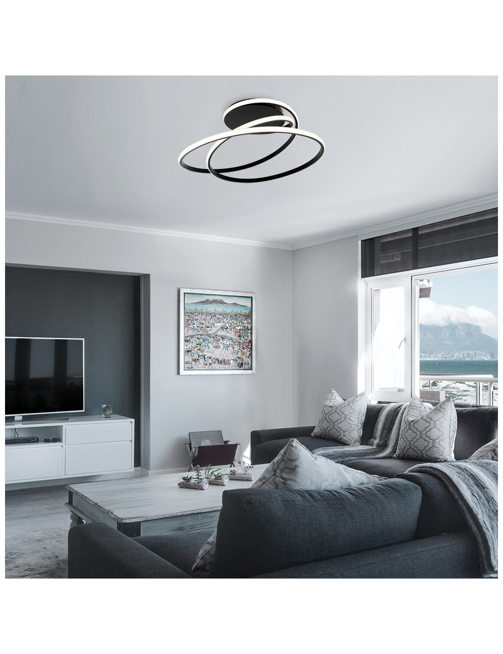 Ceiling lamp Black Mily Ø54 LED