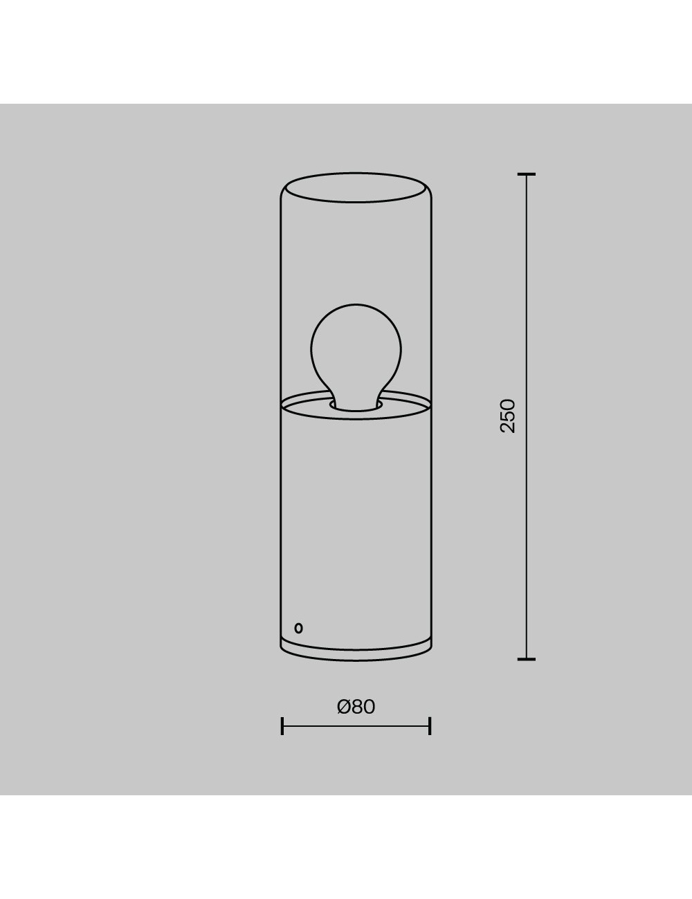Garden lamp Amas Ø8 IP54