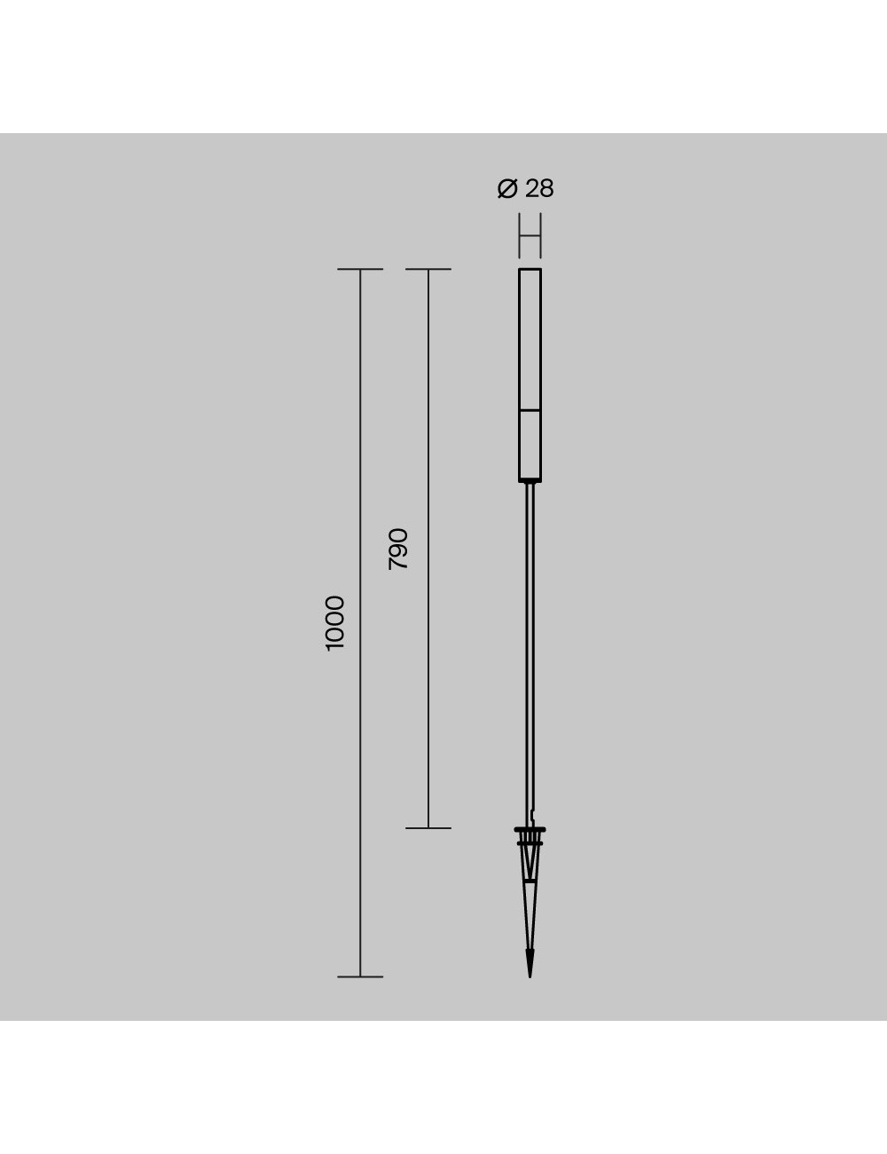 Gartenleuchte Flare Ø2,8 LED IP65