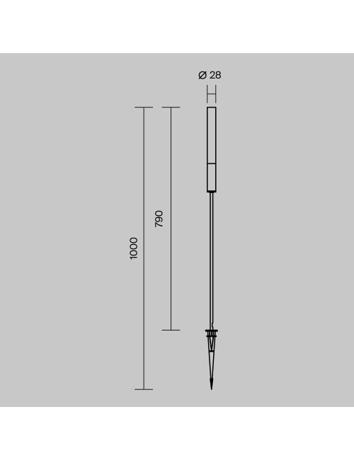 Gartenleuchte Flare Ø2,8 LED IP65