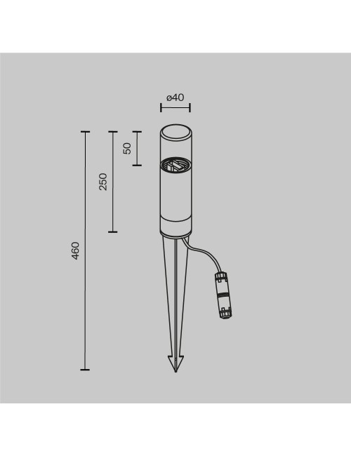 Dārza lampa Glide Ø4 IP54