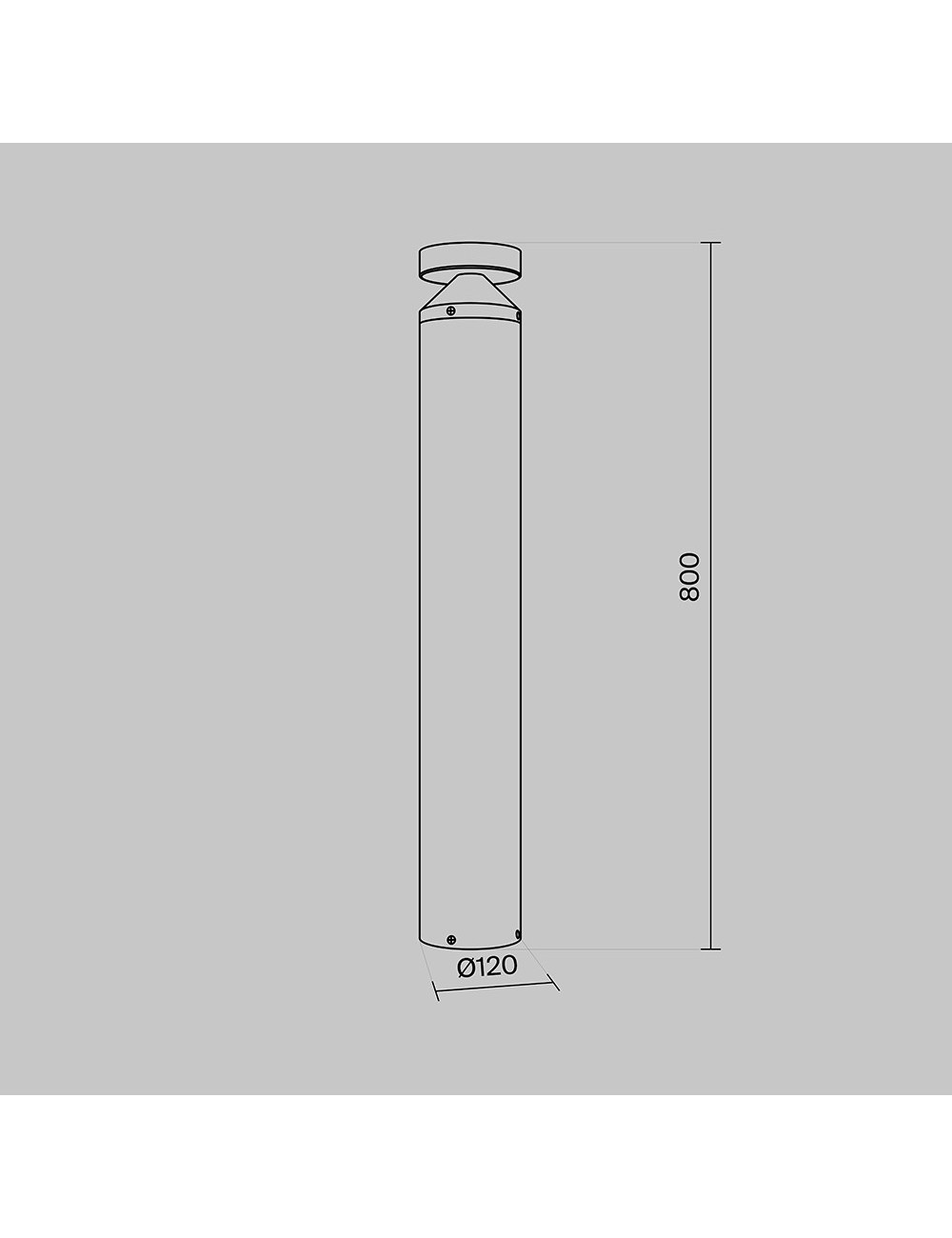 Garden lamp Olten Ø12 LED IP65