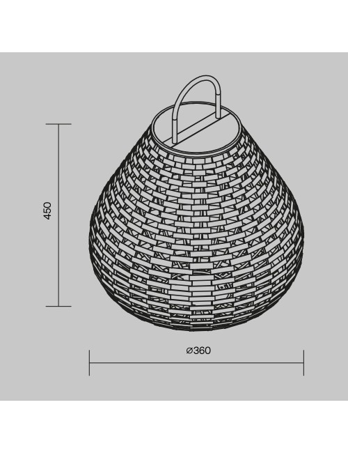 Garden lamp Plet Ø36 LED IP65