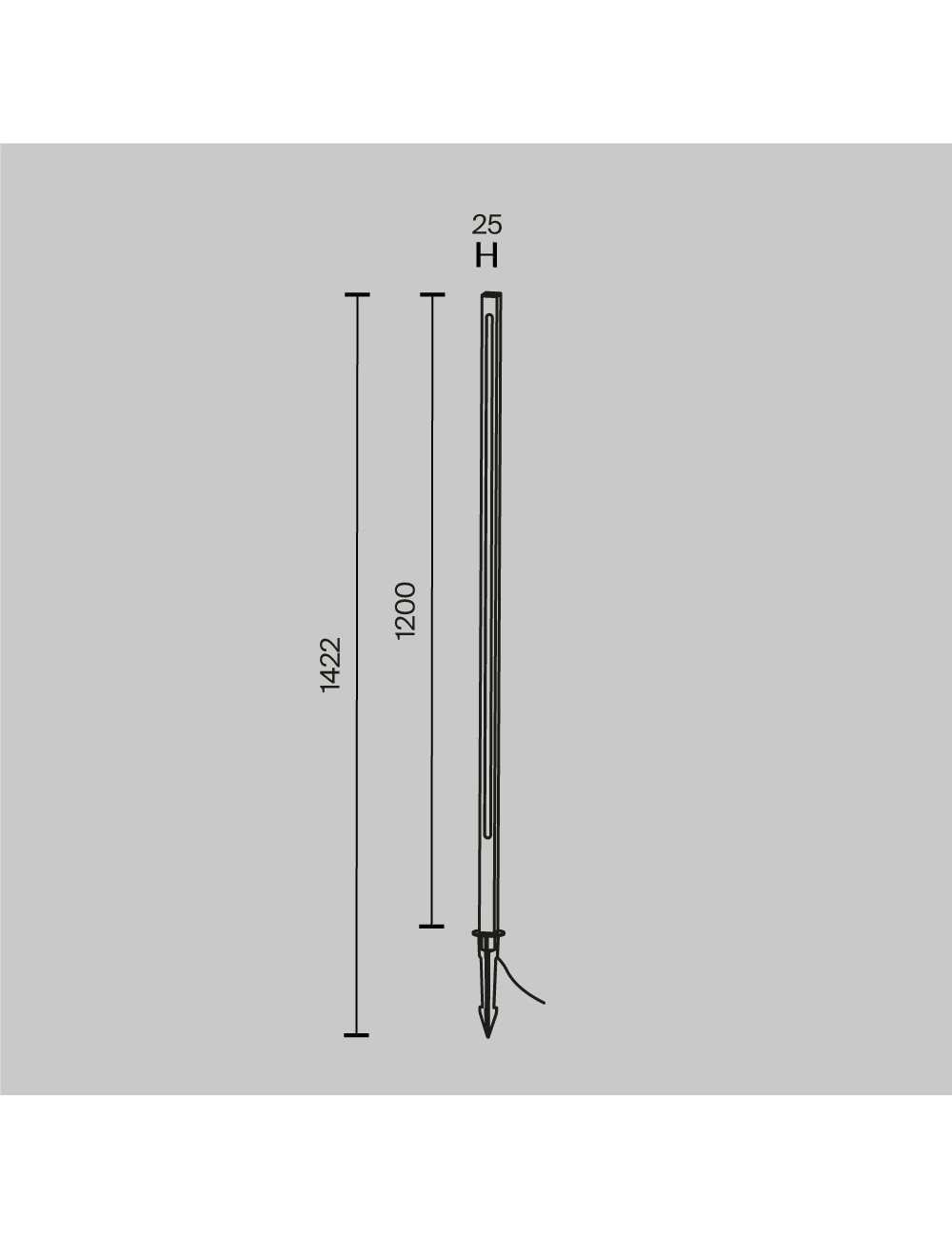 Dārza lampa Pole LED IP65
