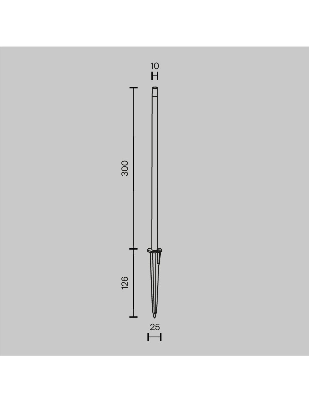 Aiavalgusti Spear Ø1 LED IP65