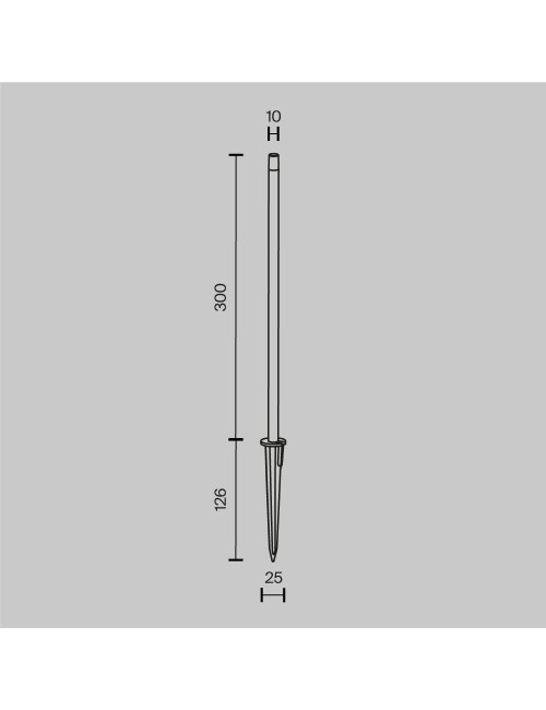 Garden lamp Spear Ø1 LED IP65
