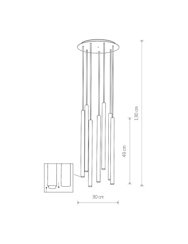 Pendant lamp Laser VII