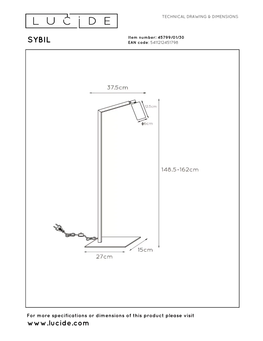 Floor lamp Sybil