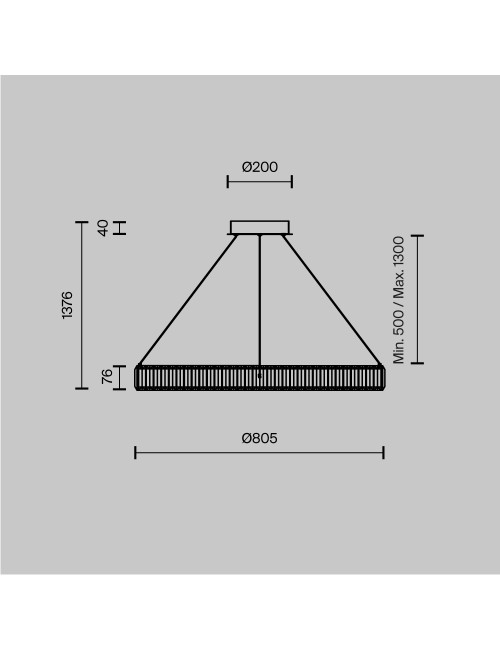 Chandelier Krone Ø80 LED