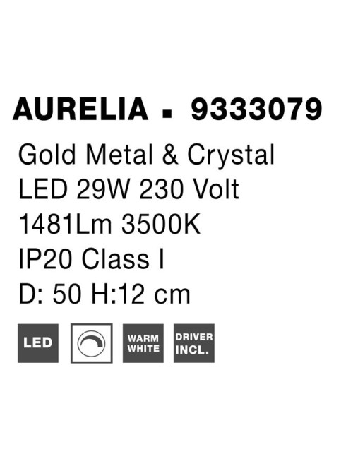 Lustra Aurelia Ø50 LED