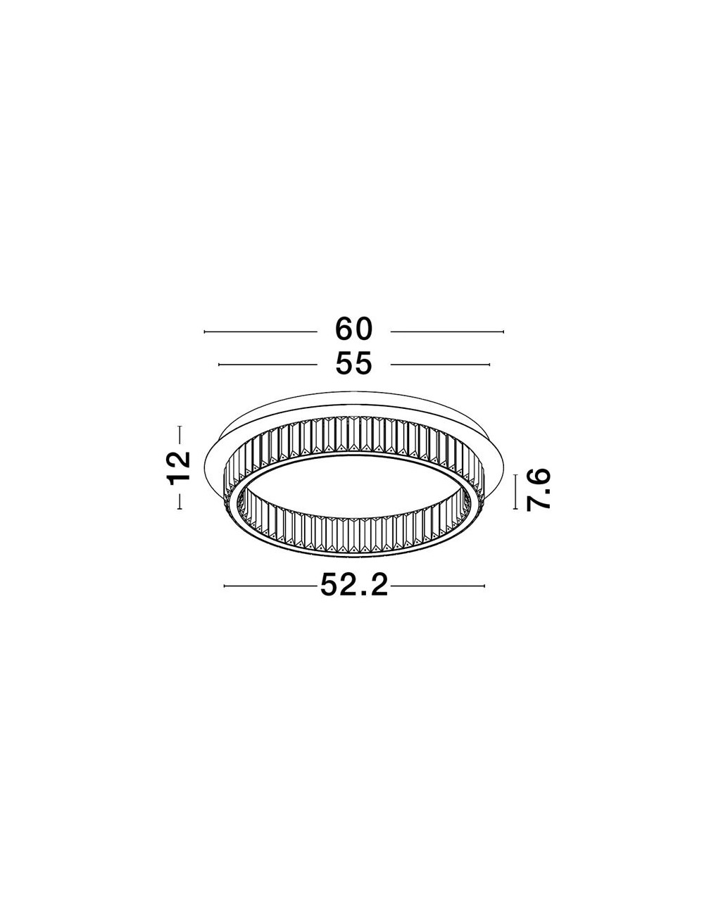 Lühter Aurelia Ø60 LED