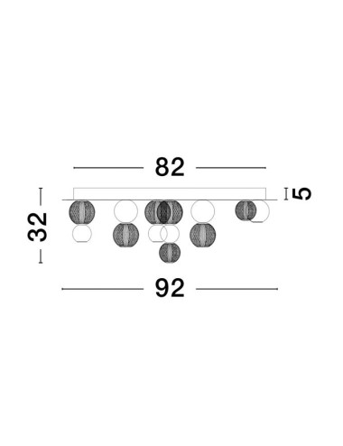 Люстра Brille Ø92 LED