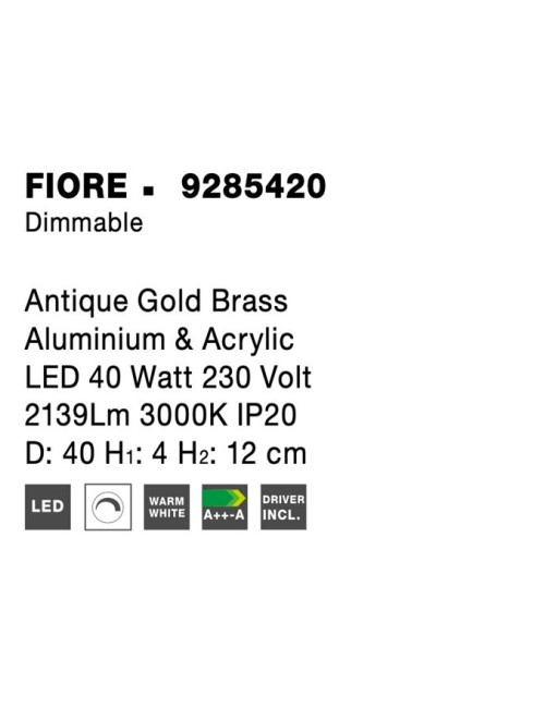 Lühter Fiore Ø40 LED