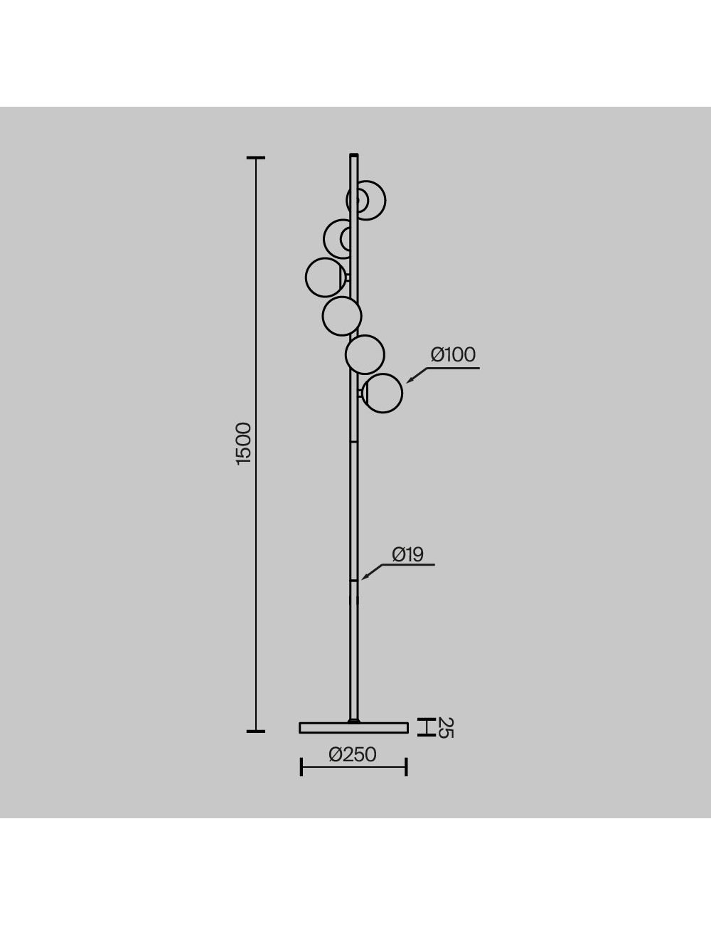 Floor lamp Dallas