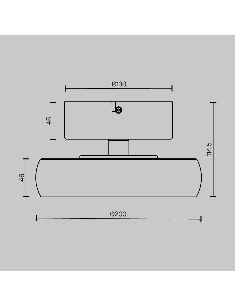 Griestu lampa Float Ø20 LED