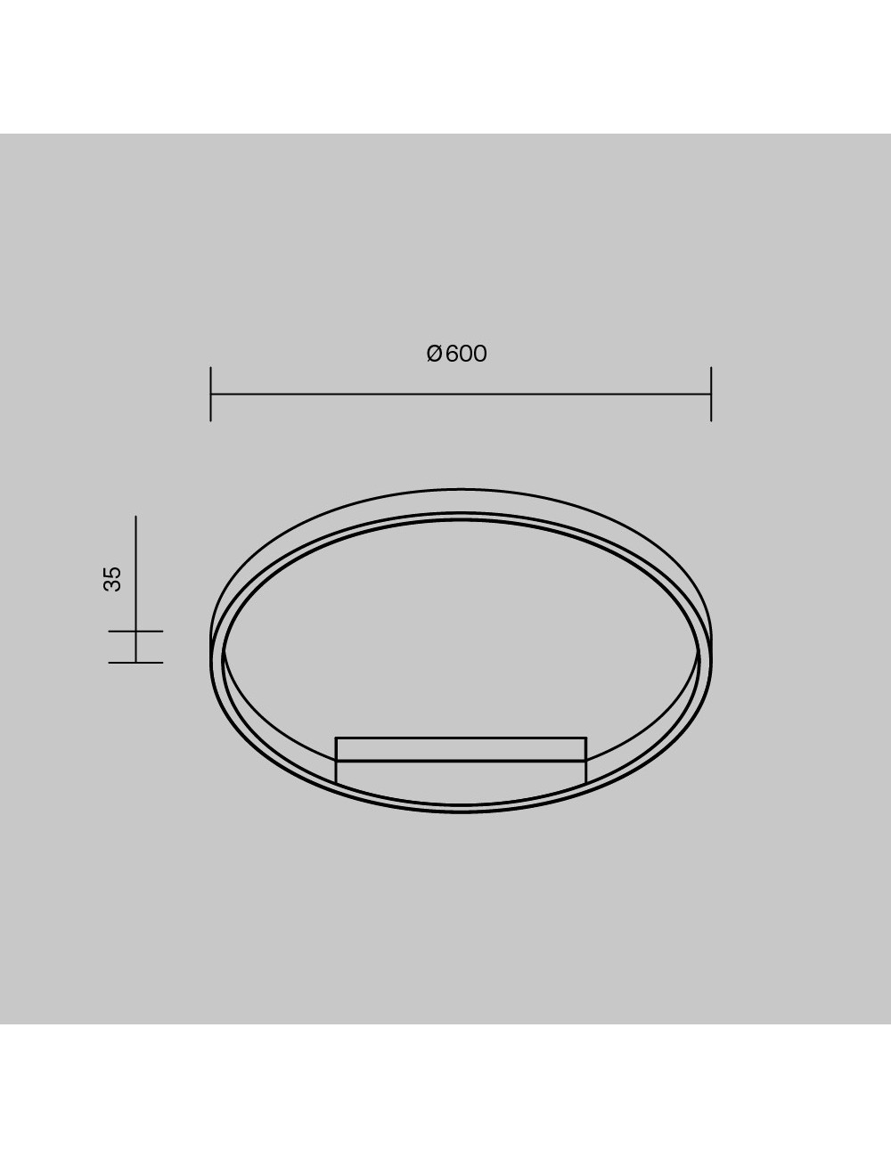 Ceiling lamp Rim Ø60 LED