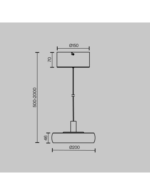 Piekaramā lampa Float Ø20 LED