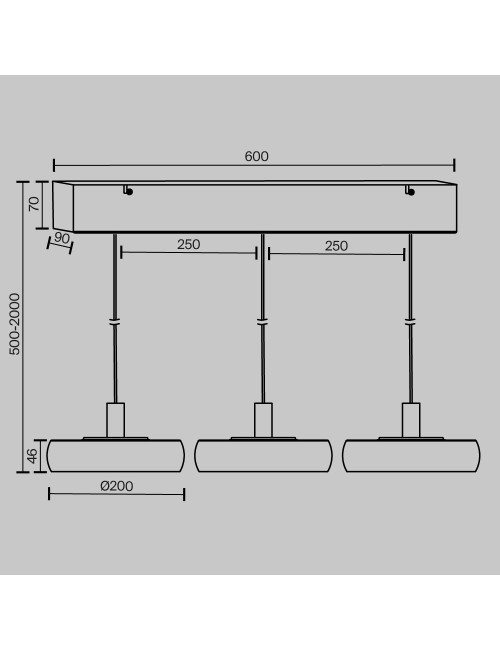 Piekaramā lampa Float LED