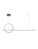 Maytoni - Halo LED MOD247PL-L49BK Piekaramā lampa | TavaGaisma.lv