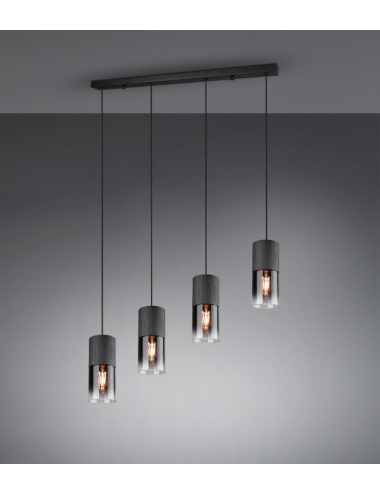 Pendant lamp Robin black