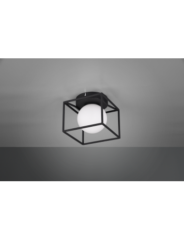 Griestu lampa Gabbia melna