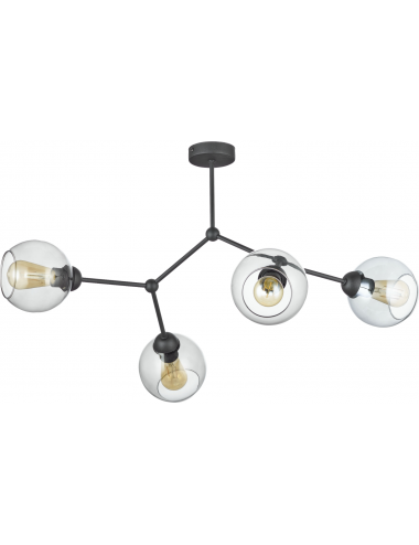 Griestu lampa Fairy melna